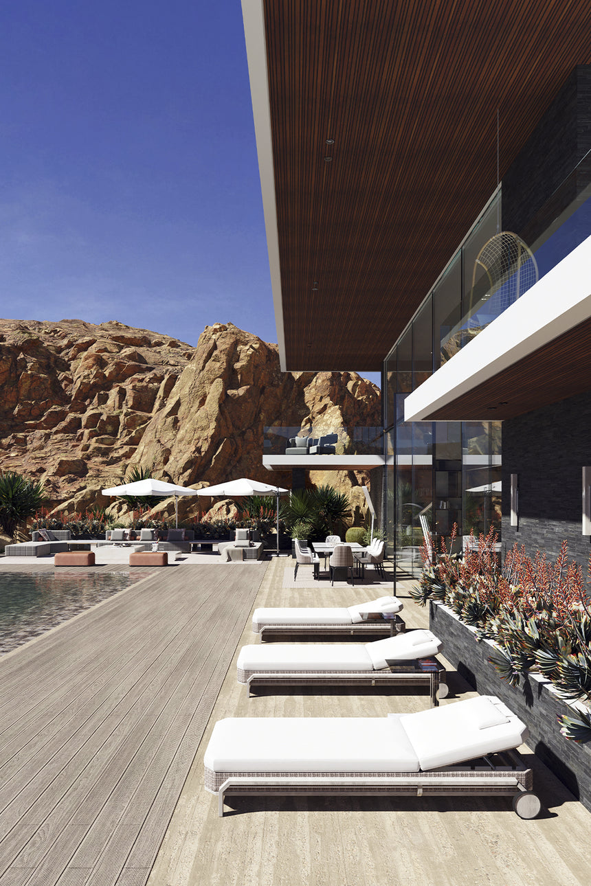 Hampton Wood Sunlounger