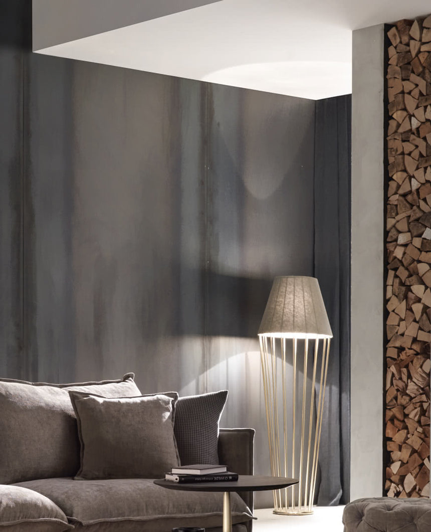 Sofia High Floor Lamp With Low Lampshade