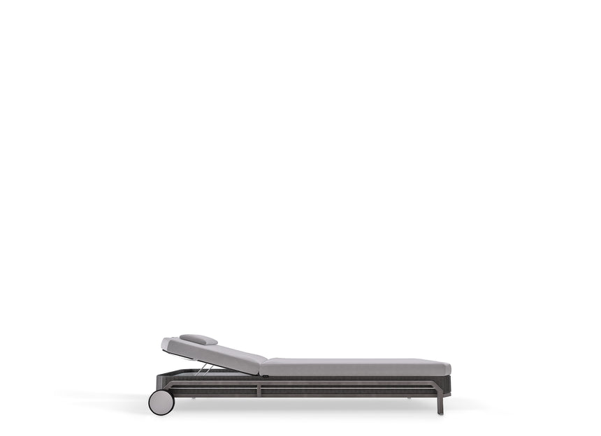 Hampton Grey Sunlounger