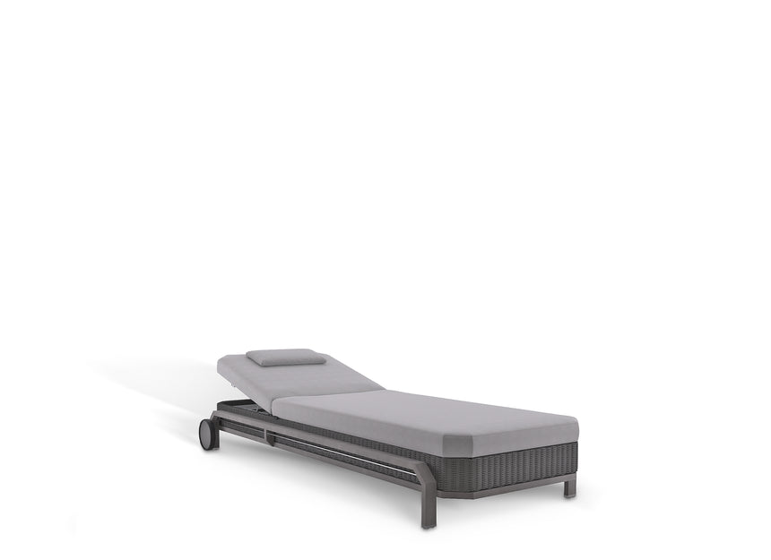 Hampton Grey Sunlounger