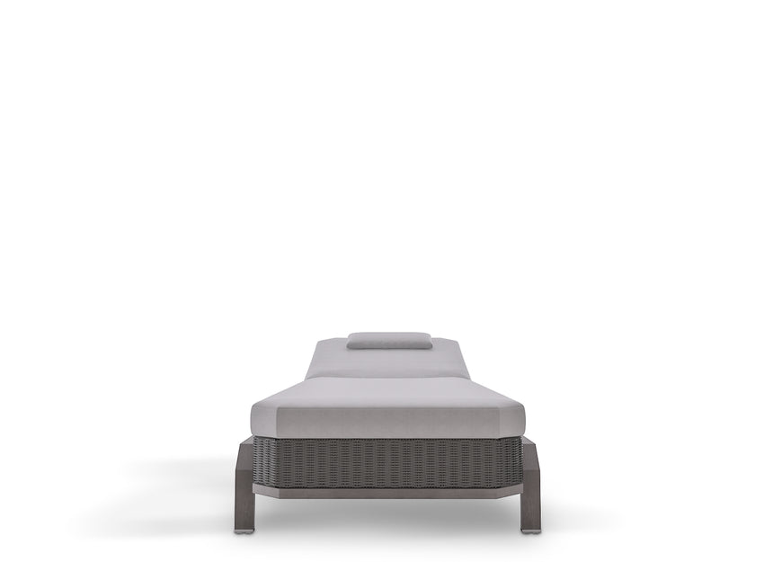 Hampton Grey Sunlounger