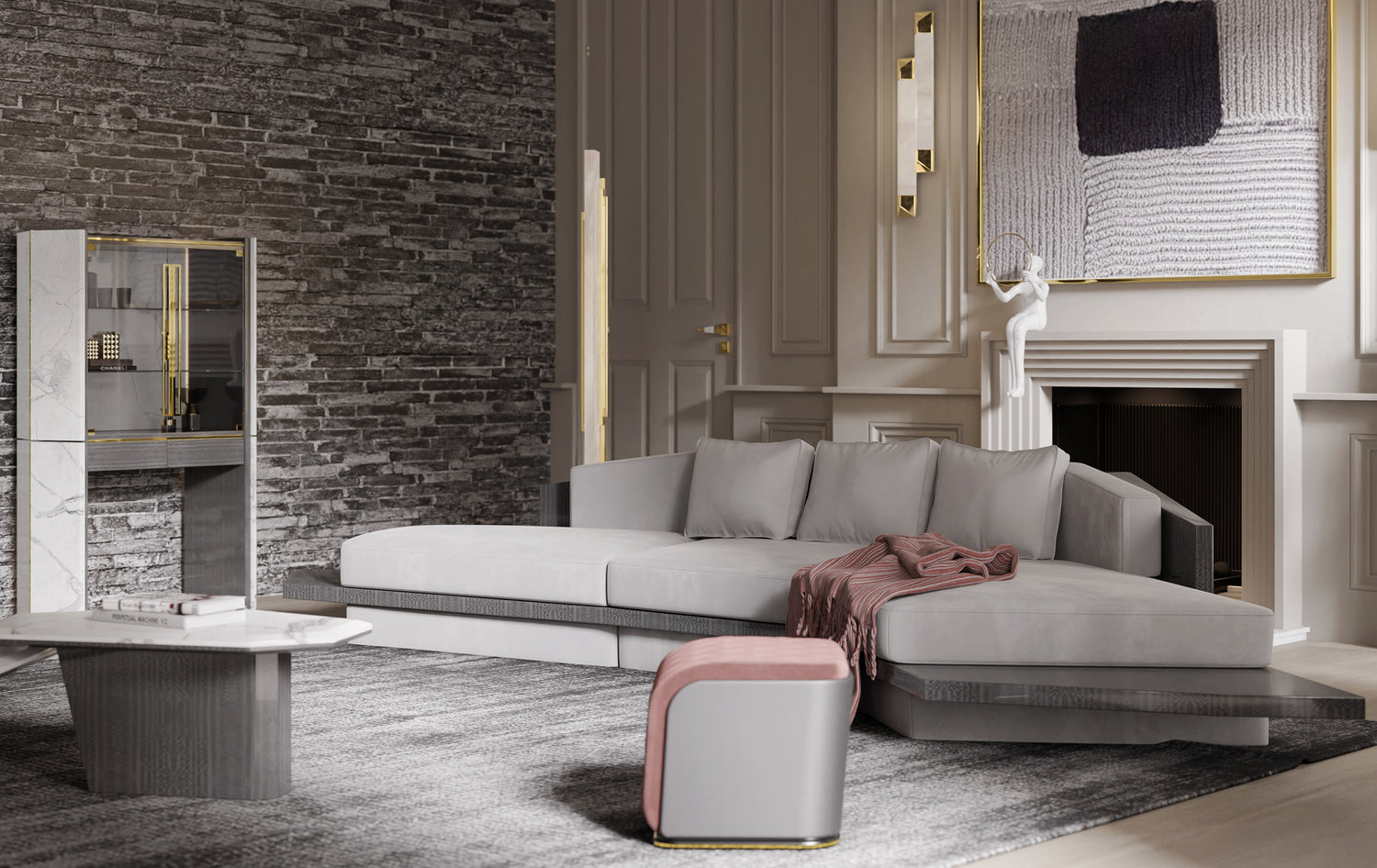 Algerone Angular Sofa