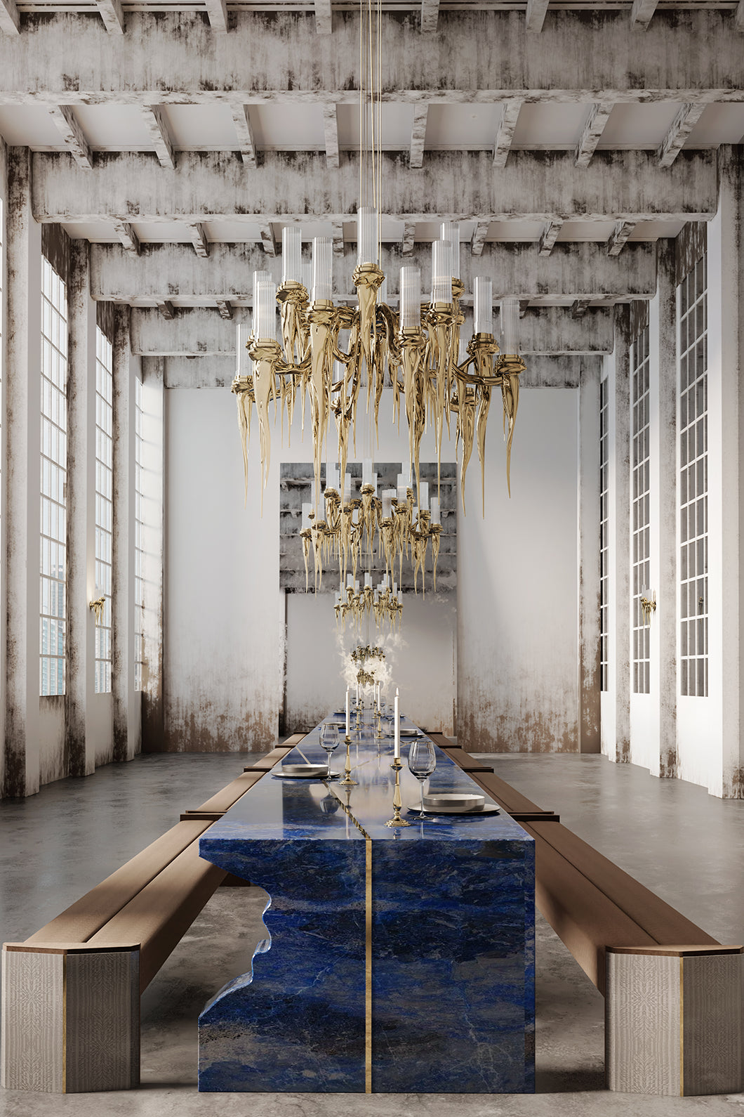 Wax Chandelier