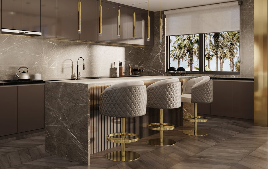 Otto Swivel Bar Chair