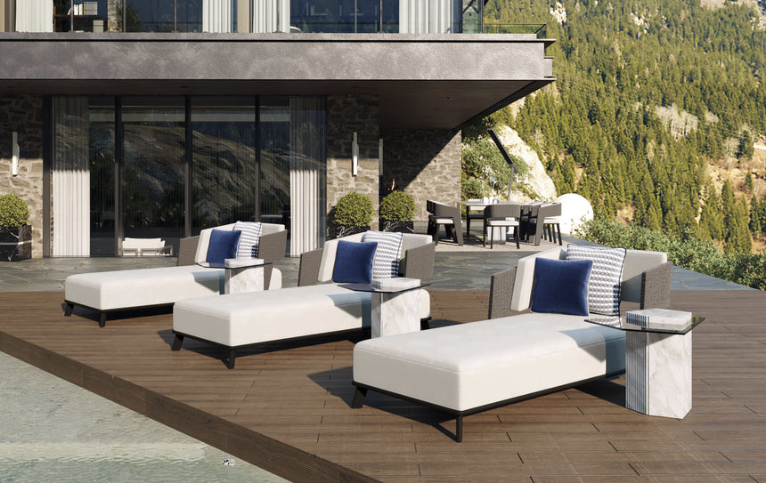 Galea Grey Chaise Longue