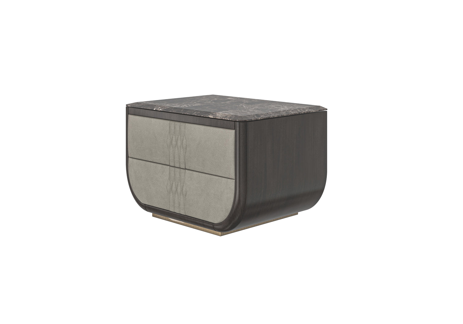 Modern Two-Drawers Nightstand