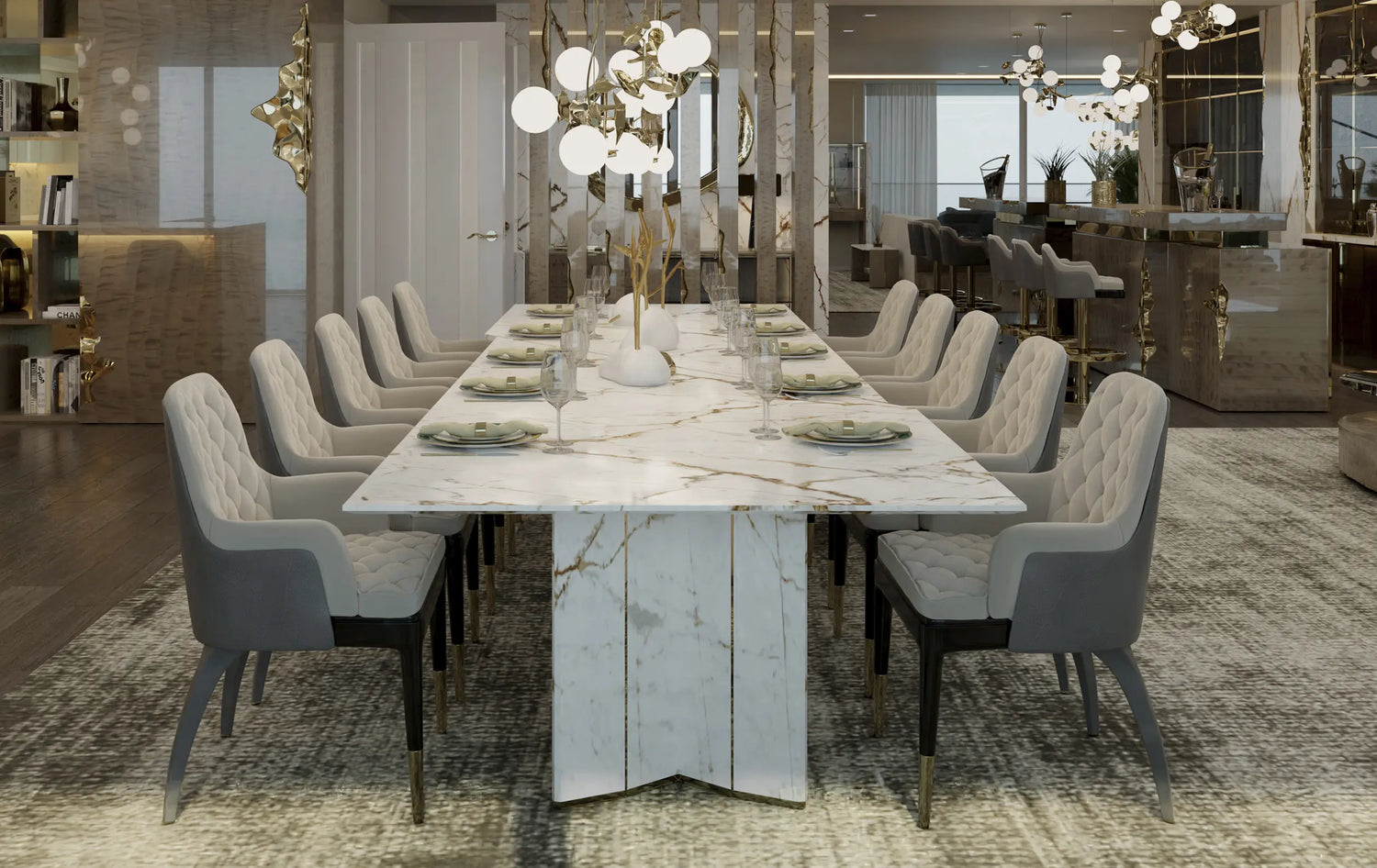 Algerone Rectangular Dining Table