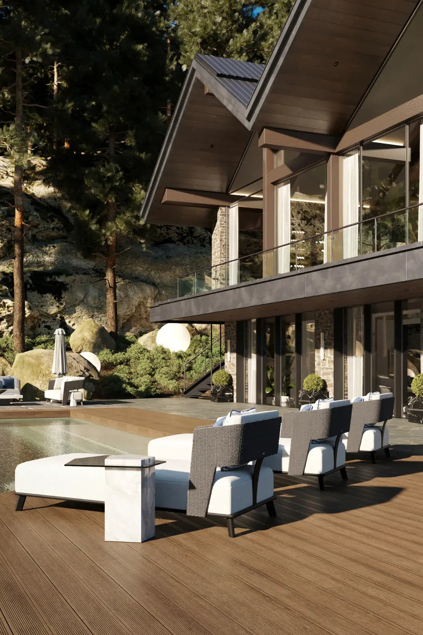 Galea Grey Chaise Longue