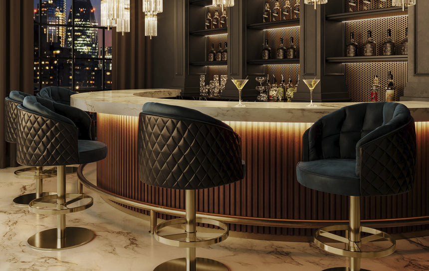 Otto Swivel Bar Chair