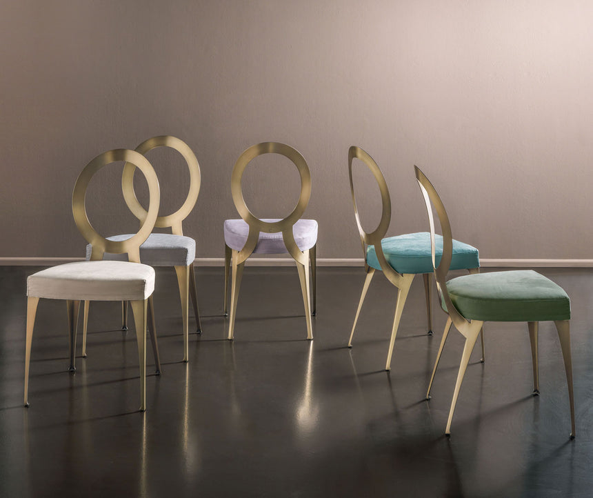 Miss Uncovered Backrest Dining Chair