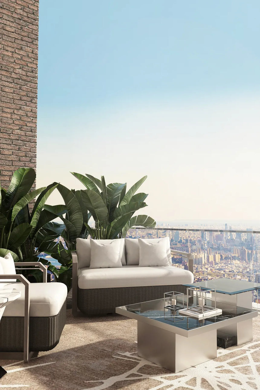 Hampton Grey Two-seat Sofa