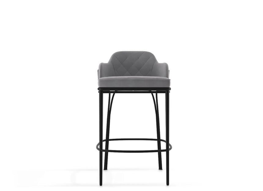 Charla Grey Bar Chair