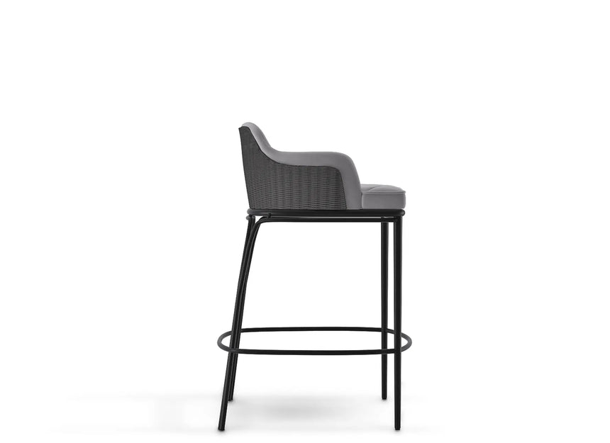Charla Grey Bar Chair
