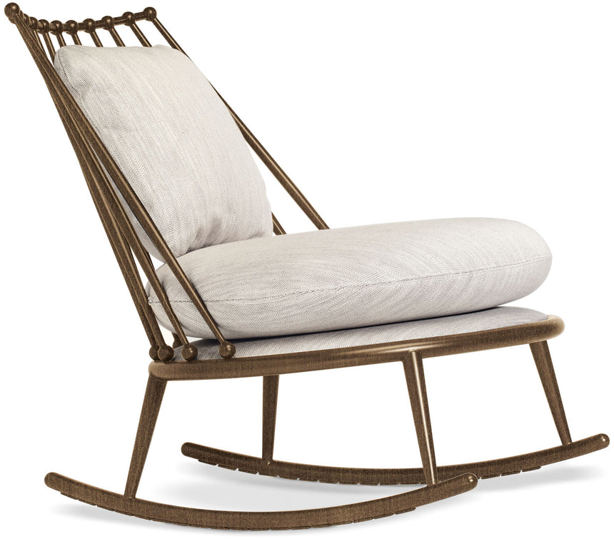Aurora Iron Back Rocking Chair