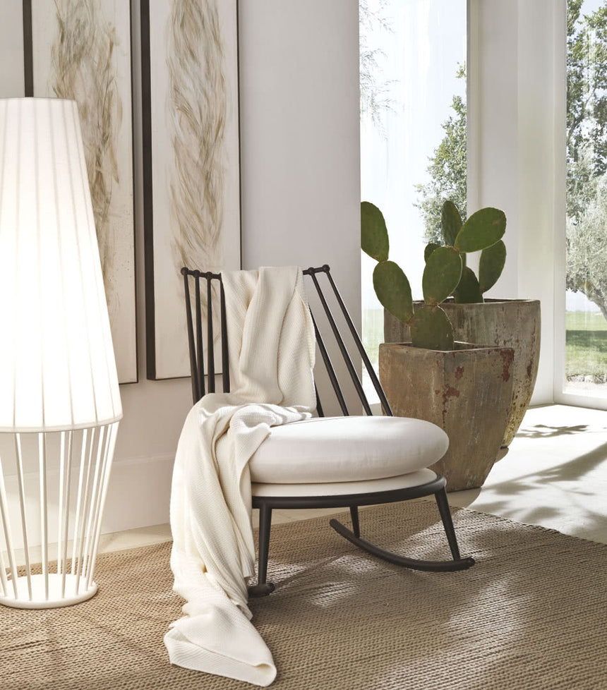 Aurora Iron Back Rocking Chair