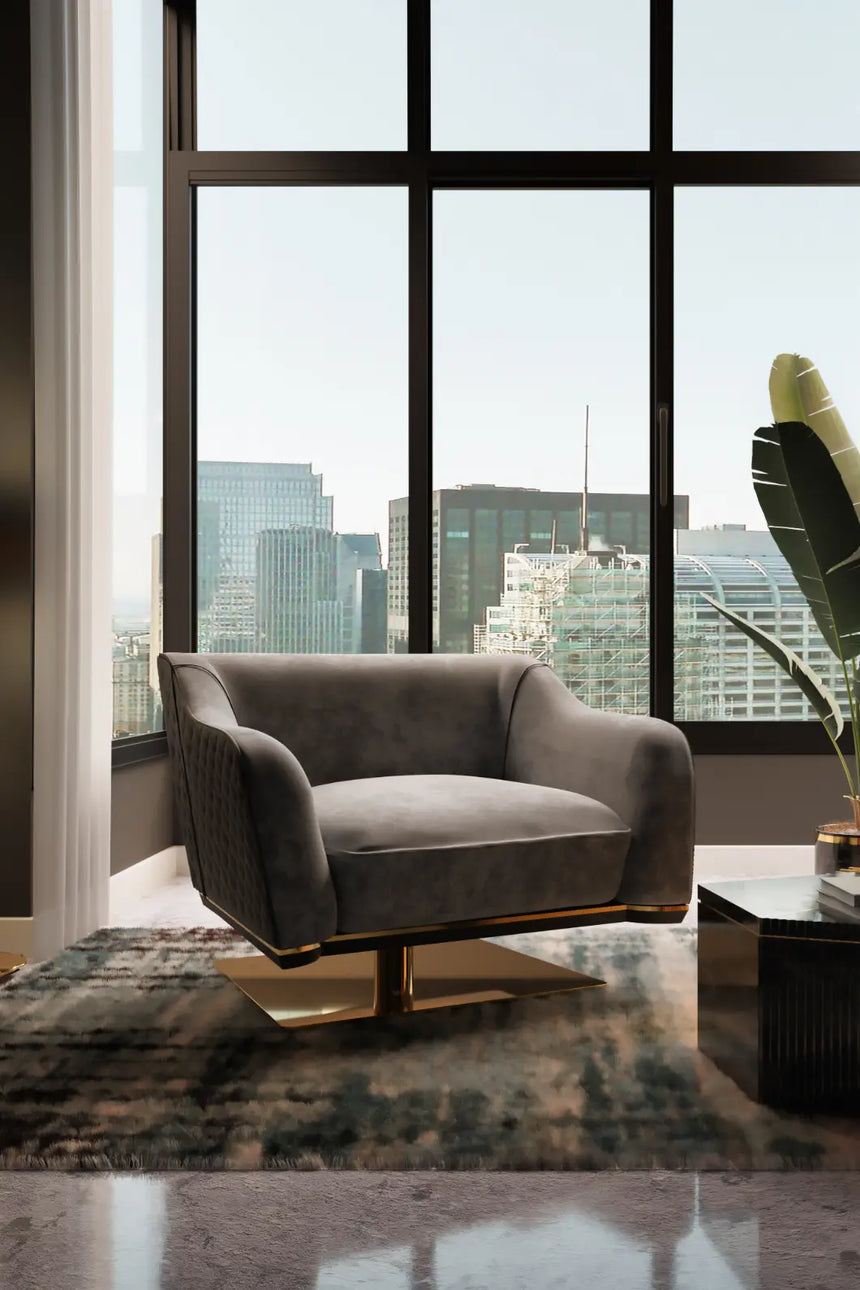 Saboteur Swivel Single Sofa