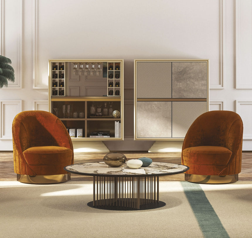 Capsule Swivel Armchair