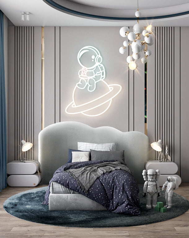 An Outer Space Bedroom
