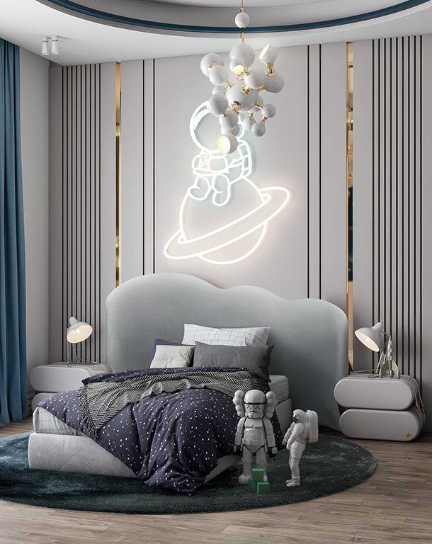 An Outer Space Bedroom