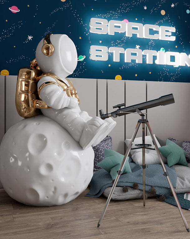 An Outer Space Bedroom