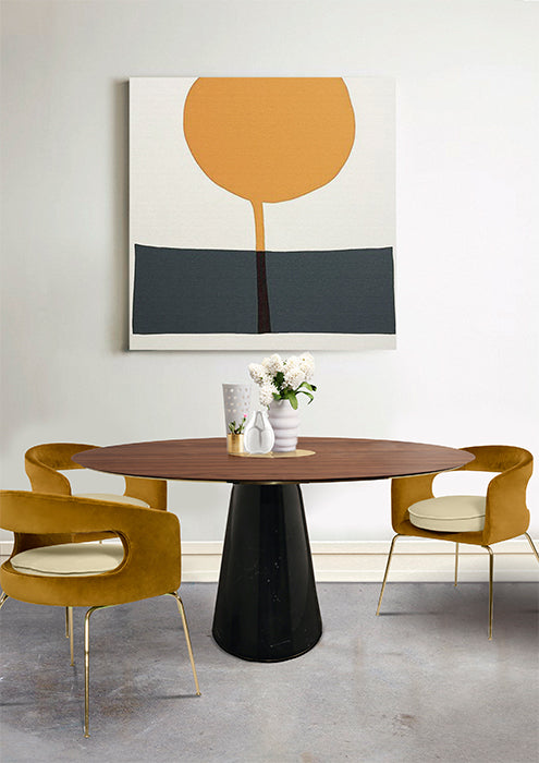 Bertoia Round Dining Table
