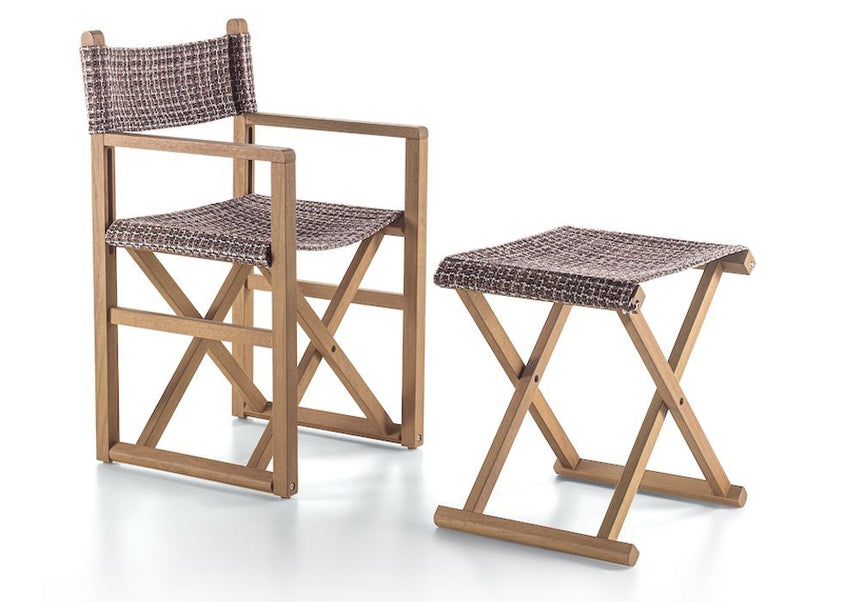 Stadel Outdoor Director's Chair and Footrest