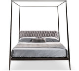 Urbino Upholstered Headboard Canopy Bed