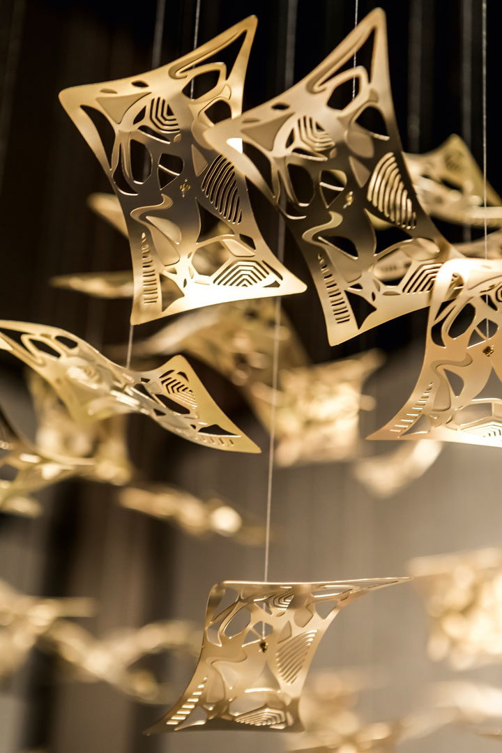 Manta Ray Chandelier