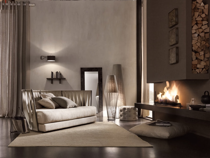 Sofia High Floor Lamp With Low Lampshade