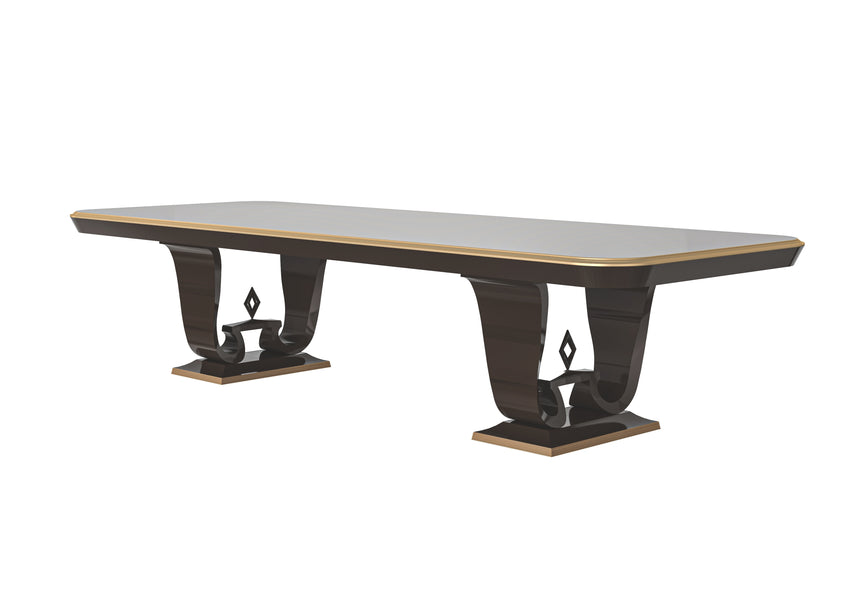 Contemporary Double Pedestal Table