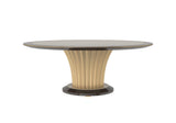 Round Textured Leg Table