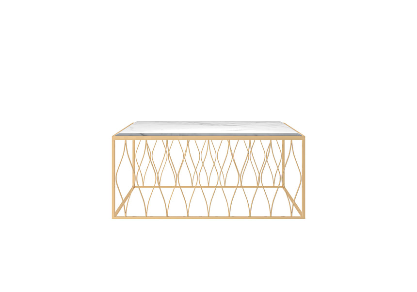 Geometric Luxury Rectangular Coffee Table