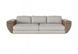 Contemporary Wood Accent Sofa