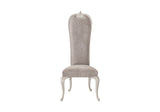 High-Back Velvet Chair