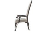 Classic Elegance Upholstered Chair with Armrests