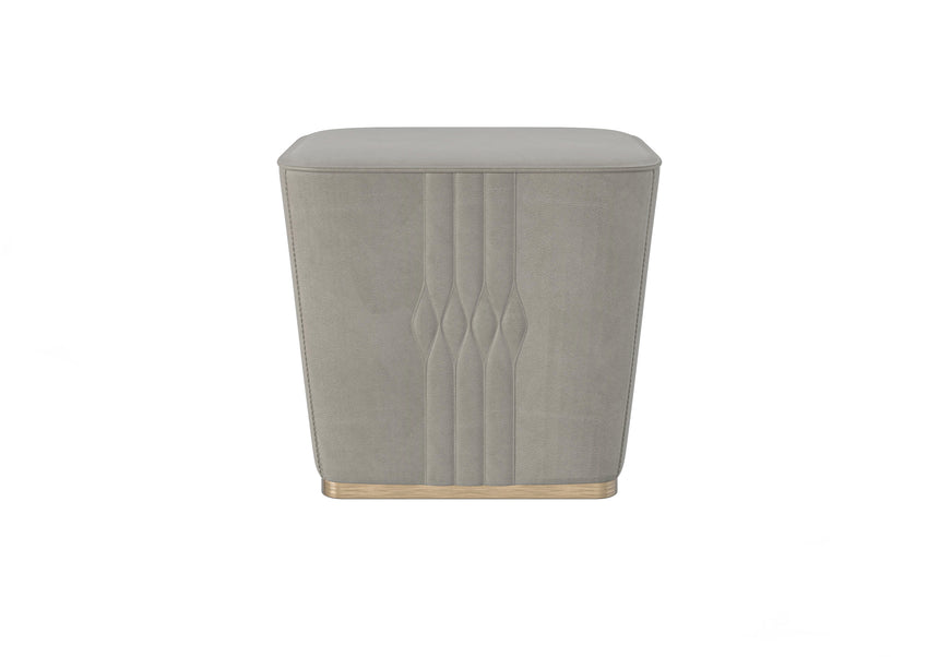 Pleated Square Pouf