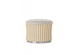 Sculptural Pleated Pouf