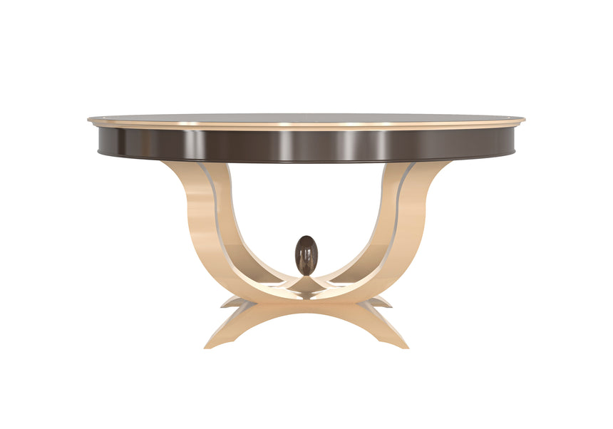 Rund Table with Curved Base