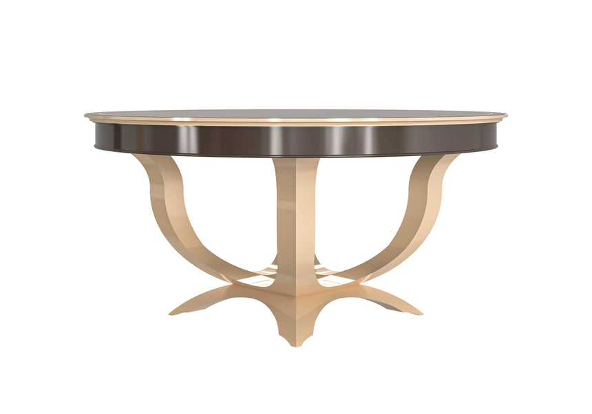 Rund Table with Curved Base