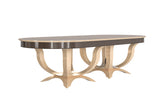 Rectangular Dual Curved Base Table