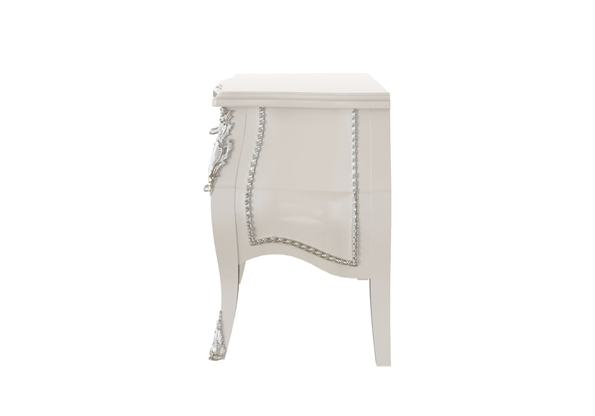 Elegant Carved Nightstand