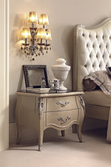 Elegant Carved Nightstand