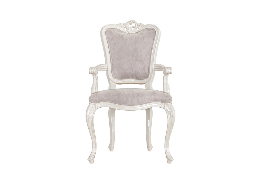 Ornate Backrest Chair with Armrests