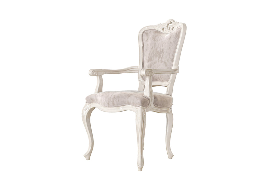 Ornate Backrest Chair with Armrests