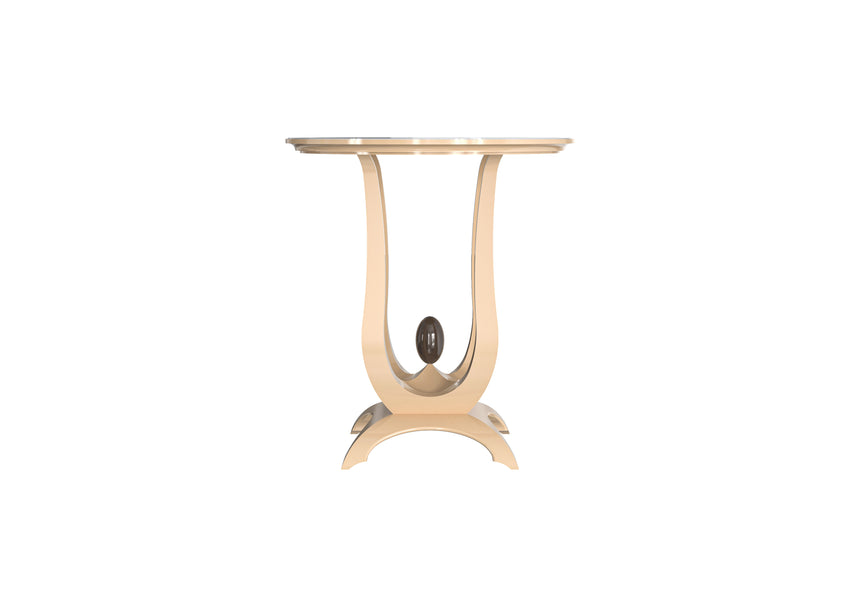 Sculptural Pedestal Side Table