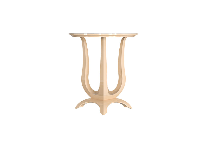 Sculptural Pedestal Side Table