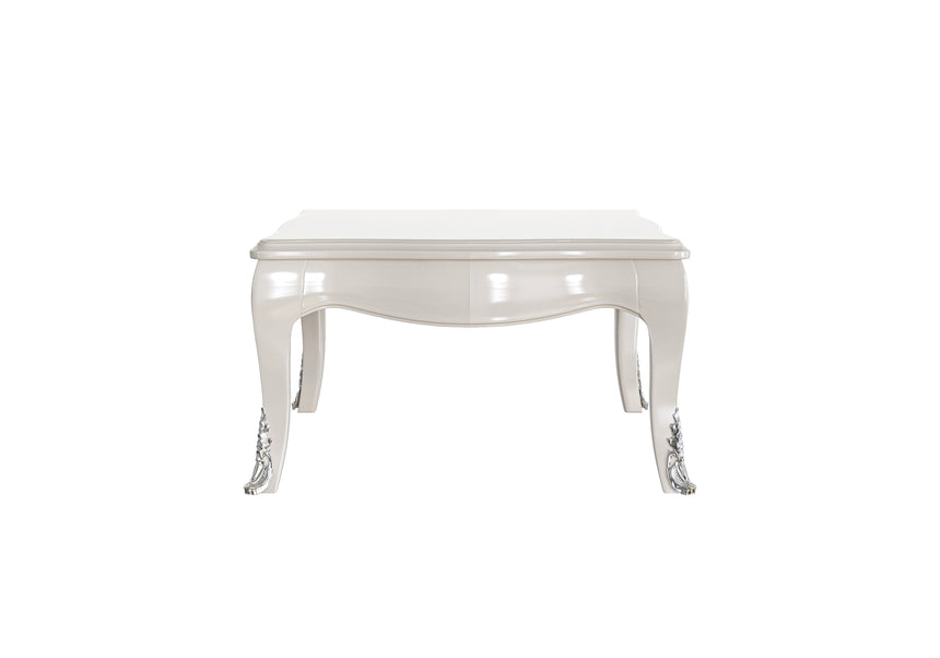 White Lacquered Side Table