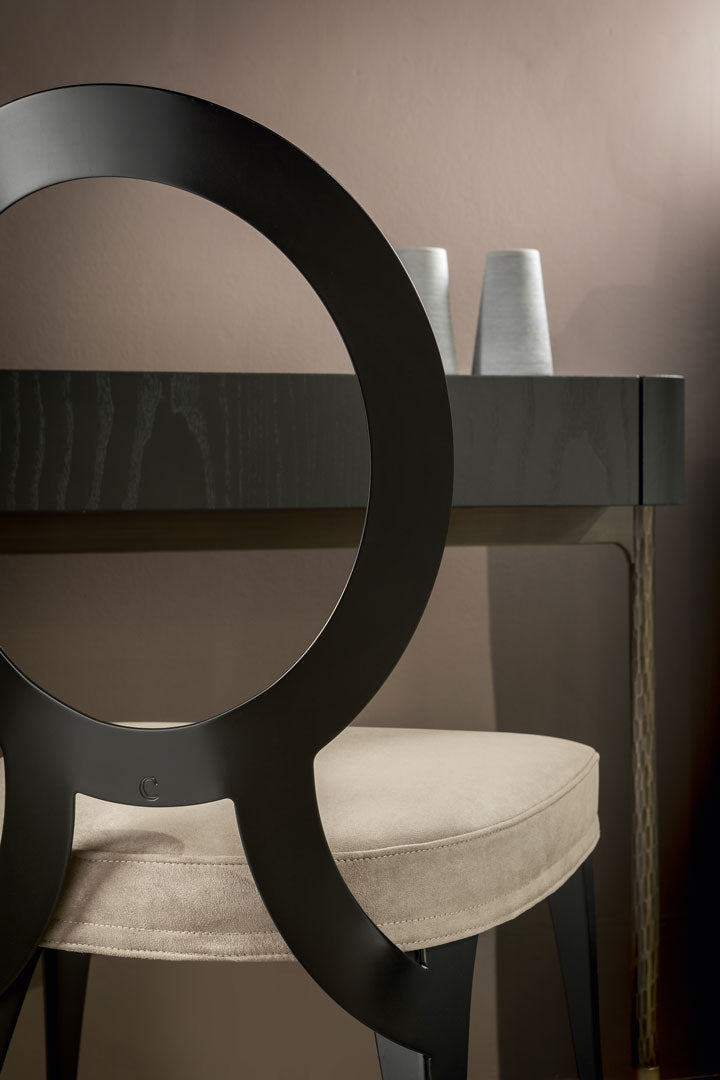 Miss Uncovered Backrest Dining Chair