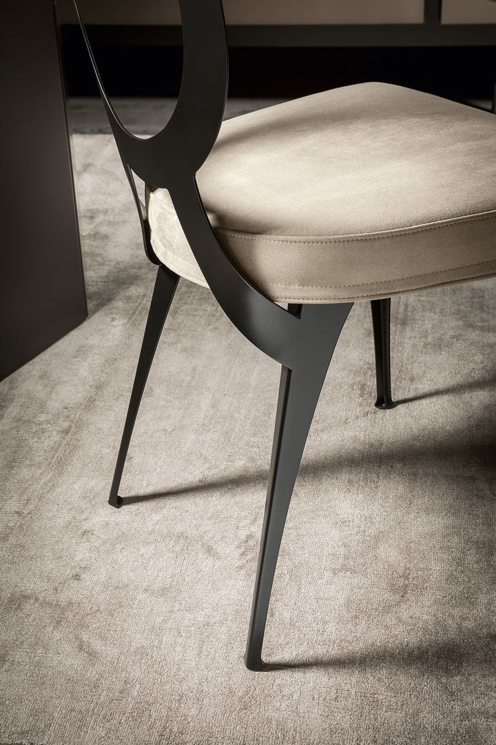Miss Uncovered Backrest Dining Chair