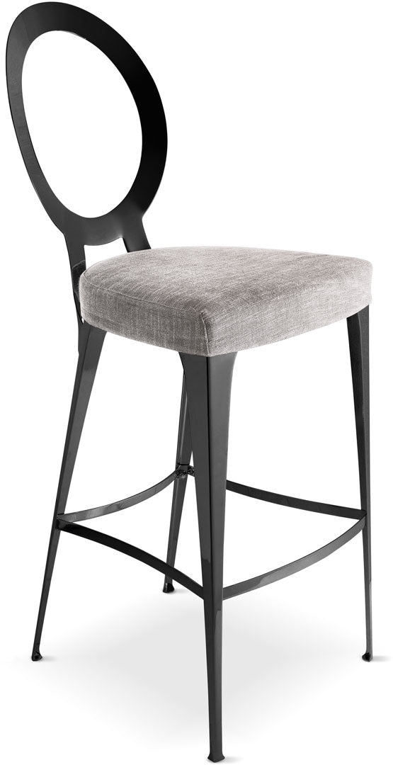 Miss Uncovered Backrest Stool